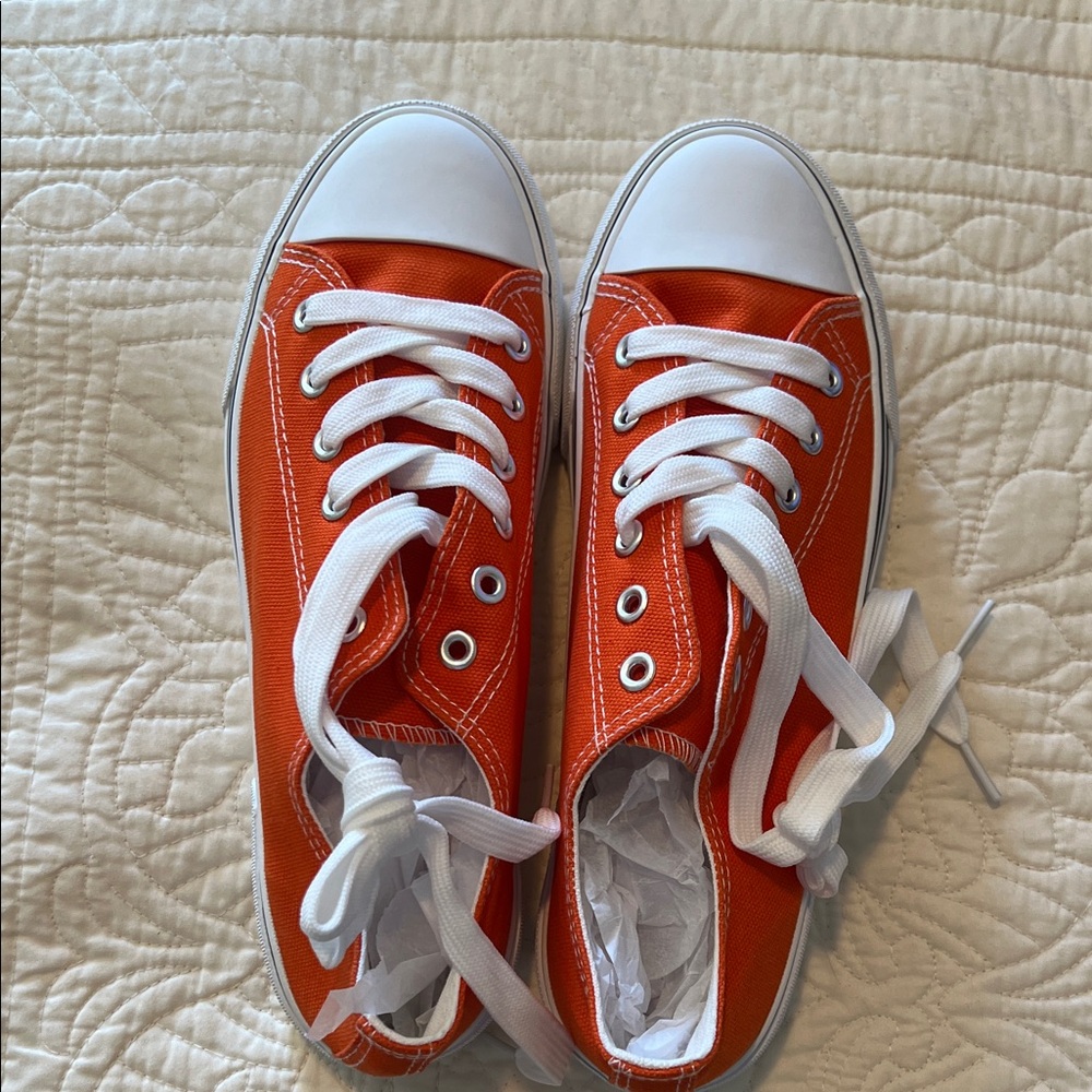 Bright Orange Women's Sneakers